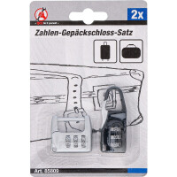 BGS Diy 85809 Zahlen-Gepäckschloss-Satz | 2-tlg.
