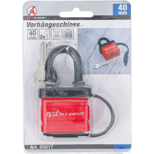 BGS Diy 85817 Vorhängeschloss | 40 mm | wasserabweisend