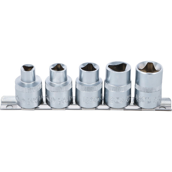 BGS 8608 Dreikant-Einsatz-Satz | M5 - M12 (8 - 16,5 mm) | 5-tlg.