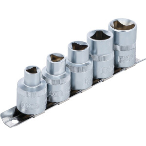 BGS 8608 Dreikant-Einsatz-Satz | M5 - M12 (8 - 16,5 mm) | 5-tlg.