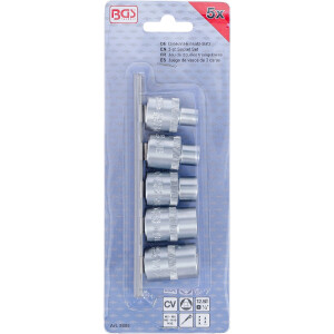 BGS 8608 Dreikant-Einsatz-Satz | M5 - M12 (8 - 16,5 mm) | 5-tlg.