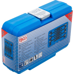 BGS 8618 Bit-Einsatz-Sortiment | Antrieb Innenvierkant 6,3 mm (1/4") | T-Profil (für Torx) mit Kugelkopf T10 - T40 | 7-tlg.