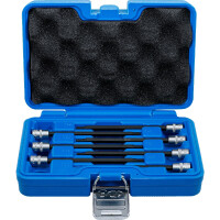 BGS 8618 Bit-Einsatz-Sortiment | Antrieb Innenvierkant 6,3 mm (1/4") | T-Profil (für Torx) mit Kugelkopf T10 - T40 | 7-tlg.