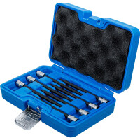 BGS 8618 Bit-Einsatz-Sortiment | Antrieb Innenvierkant 6,3 mm (1/4") | T-Profil (für Torx) mit Kugelkopf T10 - T40 | 7-tlg.