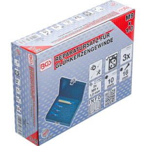 BGS 8648 Reparatursatz für Glühkerzengewinde | M9 x 1.0