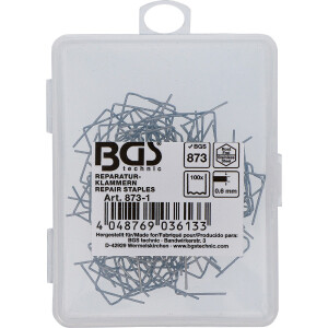 BGS 873-1 Reparatur-Klammern | U-Form | Ø 0,6 mm | 100-tlg.