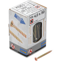 BGS Diy 88005 Mehrzweckschrauben | T-Profil (für Torx) T20 | 4,0 x 50 mm | 120 Stück