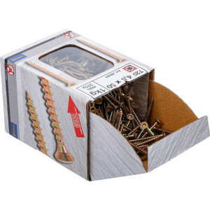 BGS Diy 88025 Mehrzweckschrauben | T-Profil ( für Torx) T20 | 4,0 x 50 mm | 1 kg / 375 Stück