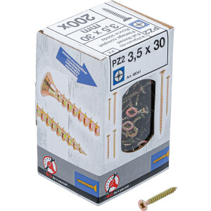 BGS Diy 88041 Mehrzweckschrauben | Kreuzschlitz PZ2 | 3,5...