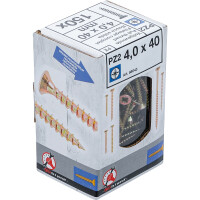 BGS Diy 88043 Mehrzweckschrauben | Kreuzschlitz PZ2 | 4,0 x 40 mm | 150 Stück