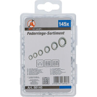 BGS Diy 88140 Federringe-Sortiment | M4 - M12 | 145-tlg.