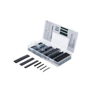 BGS Diy 88184 Schrumpfschlauch-Sortiment | schwarz |...