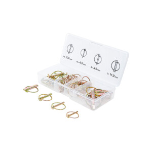 BGS Diy 88195 Klappsplinte-Sortiment | Bolzen-Ø...