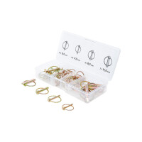 BGS Diy 88195 Klappsplinte-Sortiment | Bolzen-Ø 4,5 - 11 mm | 32-tlg.