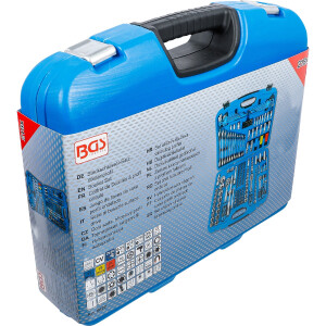 BGS 8820 Steckschlüssel-Satz Wellenprofil | Antrieb 6,3 mm (1/4") / 10 mm (3/8") / 12,5 mm (1/2") | 218-tlg.
