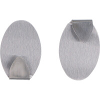 BGS Diy 88230 Edelstahl-Klebehaken | 35 x 50 mm | 1,0 kg | 2-tlg.