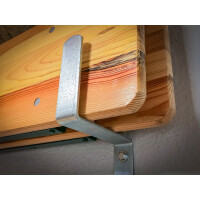 BGS Diy 88315 Wandhaken-Satz | für Festzeltgarnituren | 4-tlg.