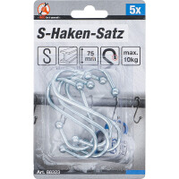 BGS Diy 88323 S-Haken-Satz | 75 mm | 5-tlg.