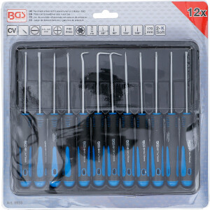 BGS 8833 Feinmechaniker-Schraubendreher und Haken-Satz | 12-tlg.