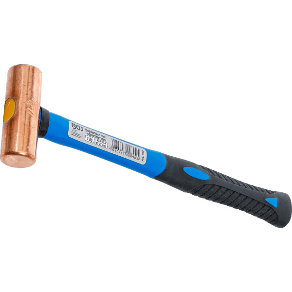 BGS 890 Kupferhammer | Fiberglasstiel | Ø 27 mm | 454 g (1 lb) - Kopf
