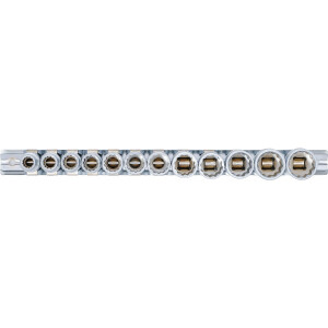 BGS 9105 Steckschlüssel-Einsatz-Satz, Zwölfkant | Antrieb Innenvierkant 10 mm (3/8") | SW 8 - 19 mm | 12-tlg.