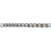 BGS 9105 Steckschlüssel-Einsatz-Satz, Zwölfkant | Antrieb Innenvierkant 10 mm (3/8") | SW 8 - 19 mm | 12-tlg.