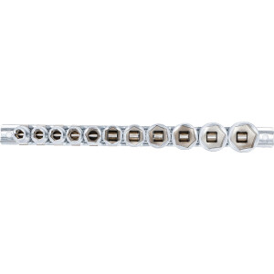 BGS 9110 Steckschlüssel-Einsatz-Satz, Sechskant | Antrieb Innenvierkant 10 mm (3/8") | SW 5/16" - 7/8" | 11-tlg.