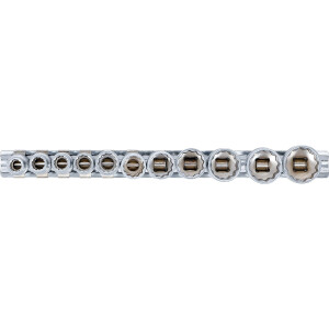 BGS 9112 Steckschlüssel-Einsatz-Satz, Zwölfkant | Antrieb Innenvierkant 10 mm (3/8") | Zollgrößen | 11-tlg.