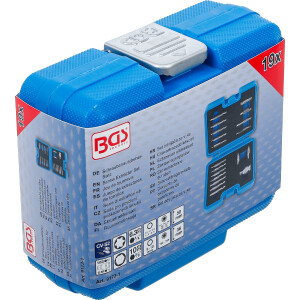 BGS 9173-1 Schraubenausdreher-Satz | für Innensechskant 1,5 - 10 mm / T-Profil (für Torx) | T10 - T55 | 19-tlg.