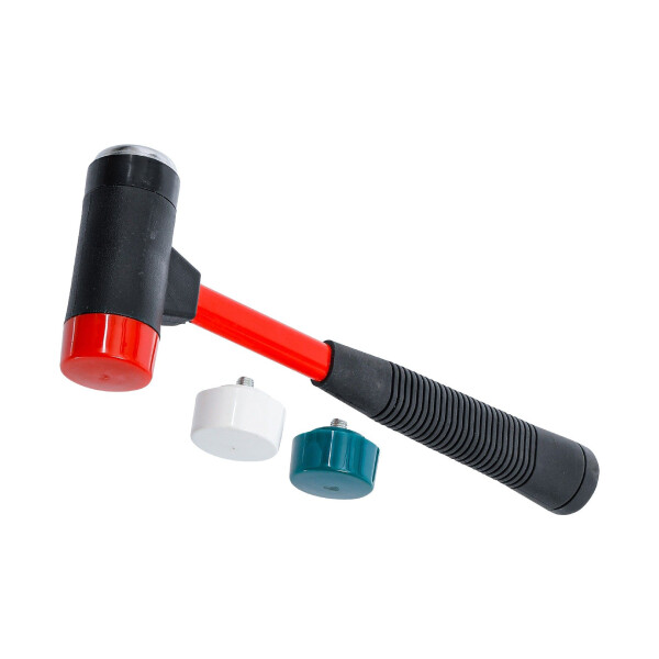 BGS Diy 91864 Wechselkopf-Hammer-Satz | Fiberglasstiel | Ø 38 mm