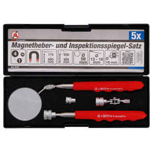 BGS Diy 9197 Magnetheber- und Inspektionsspiegel-Satz | 4-tlg.