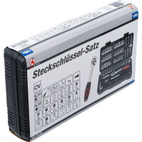 BGS Diy 92146 Steckschlüssel-Satz | Antrieb 6,3 mm (1/4") | 130-tlg.