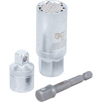 BGS 92533 Multi-Einsatz mit Adapter-Satz | 10 mm (3/8") | SW 9 - 21 mm | 3-tlg.
