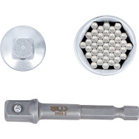 BGS 92533 Multi-Einsatz mit Adapter-Satz | 10 mm (3/8") | SW 9 - 21 mm | 3-tlg.