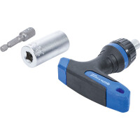 BGS Diy 92540 Multi-Einsatz mit Adapter-Satz | mit Ratschen-T-Griff, umschaltbar | 3-tlg.