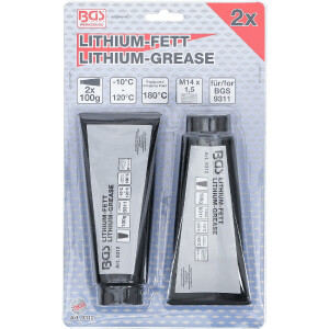 BGS 9312 Lithium-Fett für Mini-Fettpresse Art. 9311 | 2 Tuben