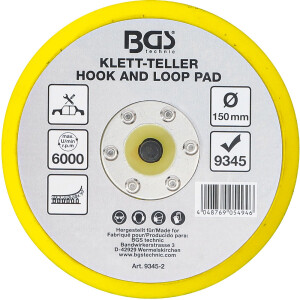 BGS 9345-2 Klett-Teller für Art. 9345 | Ø 150 mm