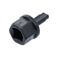 BGS 9424 Ölablassschrauben-Spezialprofil-Bit-Einsatz | Antrieb Innenvierkant 10 mm (3/8") | für VAG