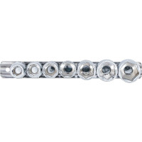 BGS 9501 Gelenk-Steckschlüssel-Satz, Sechskant | Antrieb Innenvierkant 10 mm (3/8") | SW 3/8" - 3/4" | Zollgrößen | 7-tlg.