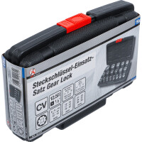 BGS Diy 95101 Steckschlüssel-Einsatz-Satz Gear Lock | Antrieb Innenvierkant 12,5 mm (1/2") | 19-tlg.