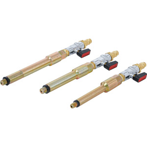 BGS 9519 Druckluftadapter-Satz für Glühkerzenbohrungen | M8 x 1,0 - M10 x 1,0 - M10 x 1,25 | 3-tlg.