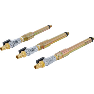 BGS 9519 Druckluftadapter-Satz für Glühkerzenbohrungen | M8 x 1,0 - M10 x 1,0 - M10 x 1,25 | 3-tlg.