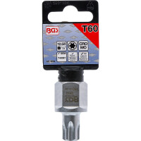 BGS 9532 Keilrippenriemen-Bit-Einsatz | Antrieb Innenvierkant 12,5 mm (1/2"), Außensechskant SW 22 mm | T-Profil (für Torx) T60