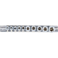 BGS Diy 9548 Steckschlüssel-Einsatz-Satz E-Profil | Antrieb Innenvierkant 6,3 mm (1/4") / 10 mm (3/8") | SW E4 - E16 | 10-tlg.