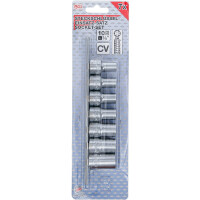 BGS 9587 Steckschlüssel-Einsatz-Satz T-Profil Plus (für Torx Plus) | Antrieb Innenvierkant 10 mm (3/8") | SW 10EP - 20EP | 7-tlg.