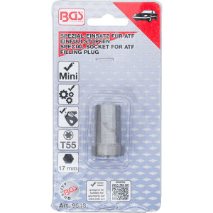 BGS 9648 Spezial-Einsatz für ATF Einfüllstopfen | T-Profil (für Torx) T55 | für MINI