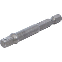 BGS 9685-1 Adapter für Bohrmaschinen | Antrieb Außensechskant 6,3 mm (1/4") / Abtrieb Außenvierkant 6,3 mm (1/4")