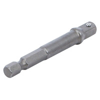 BGS 9685-1 Adapter für Bohrmaschinen | Antrieb Außensechskant 6,3 mm (1/4") / Abtrieb Außenvierkant 6,3 mm (1/4")