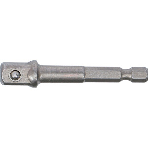BGS 9685-2 Adapter für Bohrmaschinen | Antrieb Außensechskant 6,3 mm (1/4") / Abtrieb Außenvierkant 10 mm (3/8")