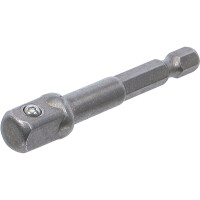 BGS 9685-2 Adapter für Bohrmaschinen | Antrieb Außensechskant 6,3 mm (1/4") / Abtrieb Außenvierkant 10 mm (3/8")